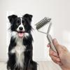 Multiuse Pet Massage Comb For Thick Furs Coat Quick Detangler Tool With Easy to Grip Handle Slicker Brush for Home Use