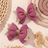 2Pcs/set Baby Dovetail Bow Hair Clips for Women Girls Handmade Glitter Bowknote Hairpins Daily Bowknot Headwear Hair Accessories