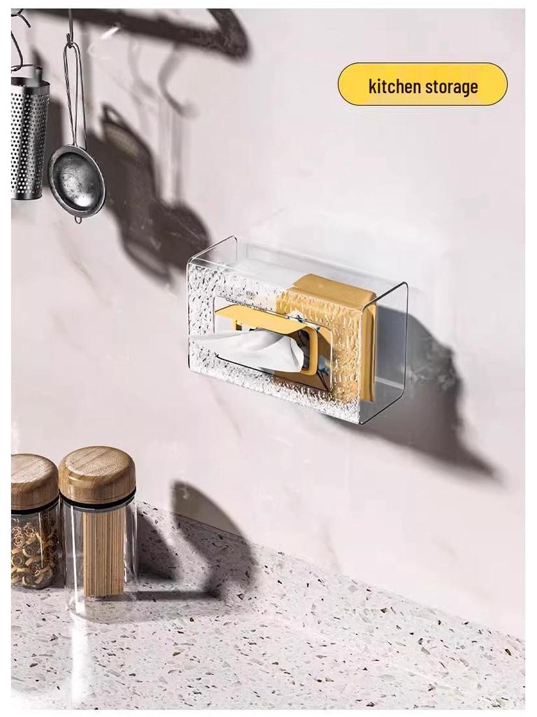 Punch-Free Wall-Mounted Luxury Toilet Paper & Wet Wipes Holder