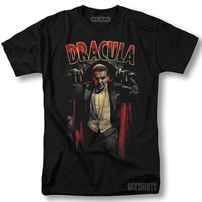 Maglietta Dracula Film Horror Design Grafico Vintage T-Shirt