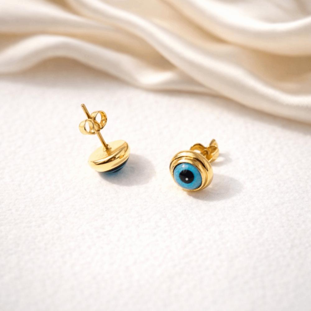 Wasserdichte Augen Halskette Titan Dämonenauge Ohrringe Blaue Augen Choker Kette Glücksschmuck