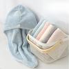 4/2Pcs Hair Drying Towel With Button Women'S Quick-Dry Microfiber Headscarves Absorbent Hair Towel Wrap Thickened Soft Headscarf