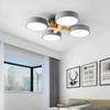 Nordic Wooden Ceiling Lights Indoor LED Macaron Color Decor Chandelier  Creative Ceiling Lamp For Parlor Bedroom Study Room Cafe