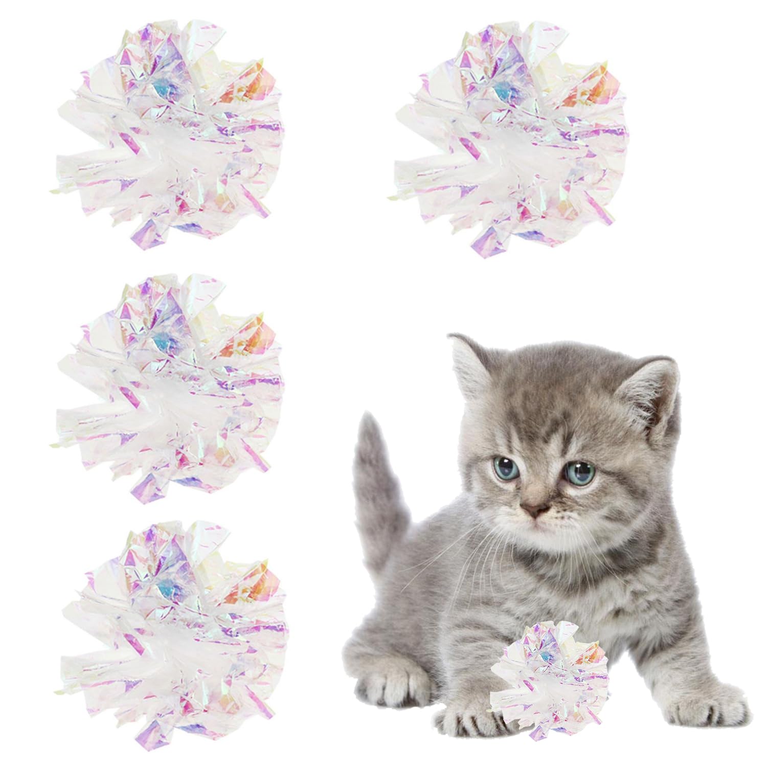 

Игрушка для кошек PAVIKE, мяч для кошек, игрушка для кошек, для кошек, для одиночного питомца, идеально подходит для упражнений и снятия стресса у кошек и котят [4 предмета] Игрушка, Игрушка, Игрушка, Игра, Принадлежности,