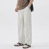 G Elastic Quick-drying Ice Silk Cool Casual Pants Men's New Summer Elastic Waist Loose Straight Trousers