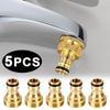 5/1Pcs Brass Tap Connector Universal Kitchen Bathroom Faucet Tap Connector Garden Irrigation Faucet Nozzle Adapter Garden Tools
