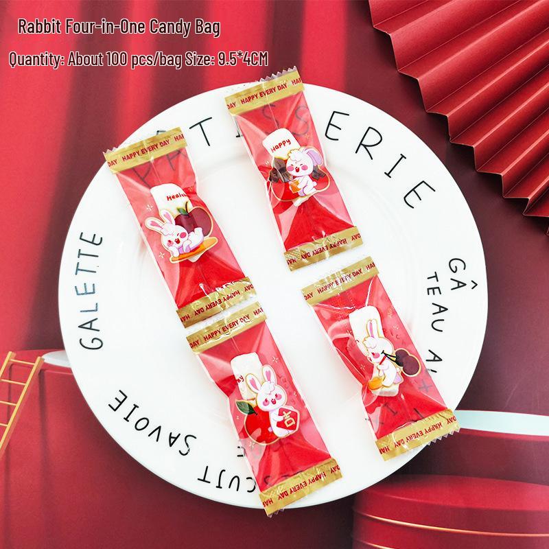 Baking Packaging Nougat Bags: Cartoon Toffee & Coffee Candy Sealing Paper