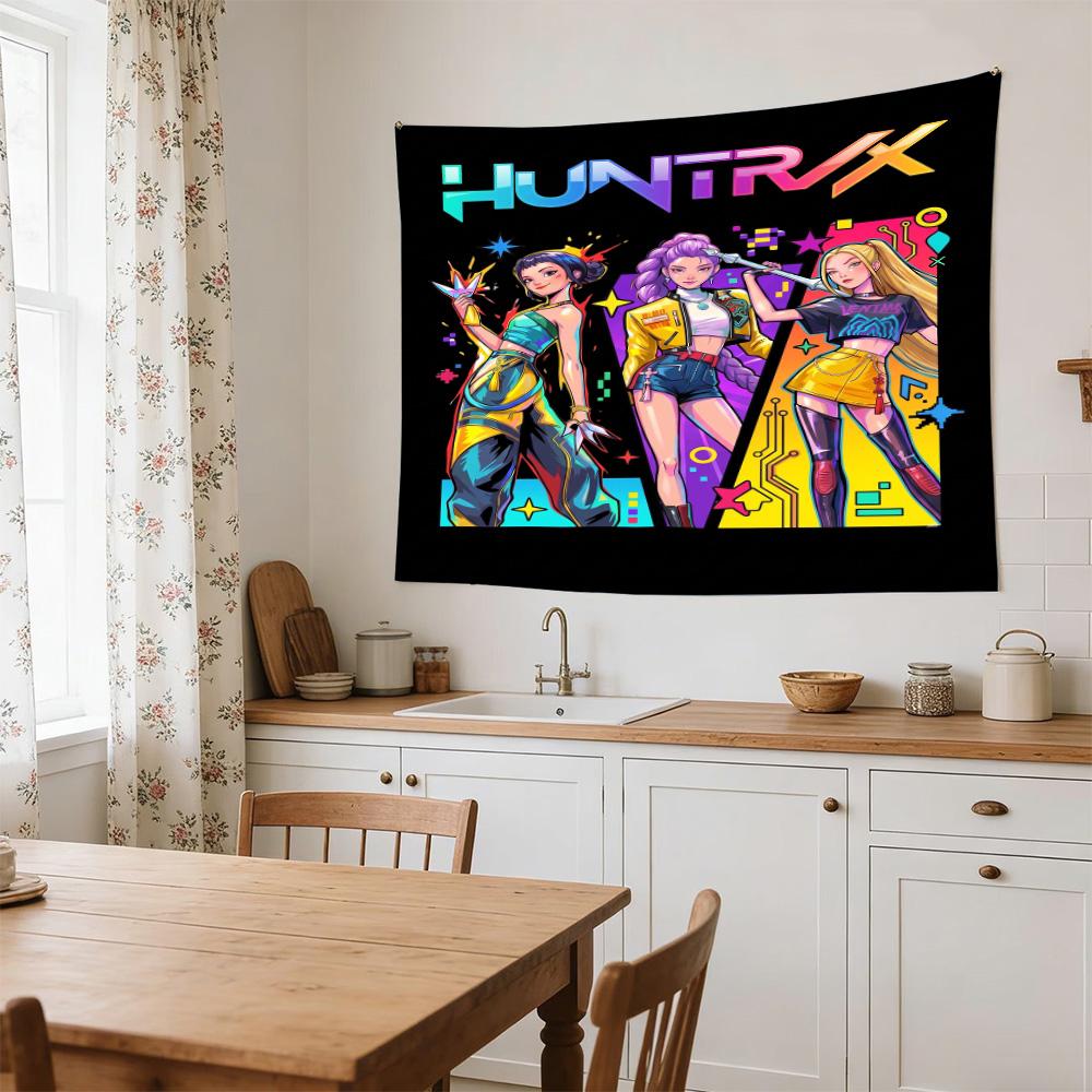 Language Adventure Decorative Wall-Hanging Tapestry, Home Ornament for Living Room,Dorm and Fan Parties,Multi-style,celebrities,cartoons,music,sports 