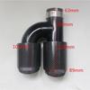 63mm In 89mm Out Real Carbon Dual Exhaust Tip Black