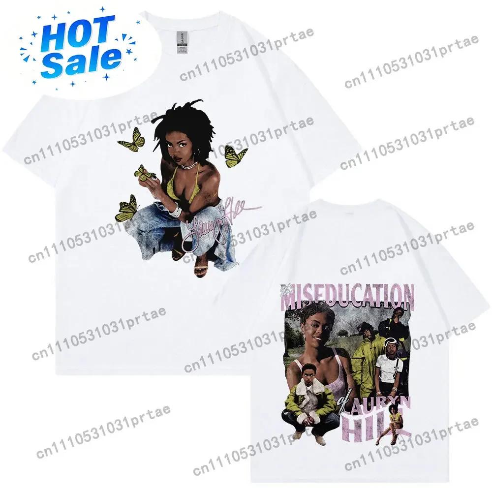 Lauryn Hill Music Album Graphic Tshirt Unisexs Wounisexs Vintage Casual Short Sleeve T Shirt Fashion Hip Hop T Shirts Streetwear