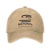 Ayrton Senna Racing Car Baseball Caps Retro Distressed Washed  Sun Cap Unisex Outdoor Summer Adjustable Hats Cap