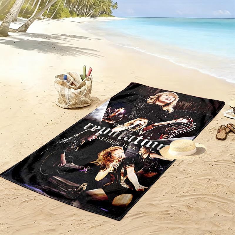 Taylor Print Strandtuch, Großes Weiches Schnelltrocknendes Handtuch für Strand Camping Schwimmen
