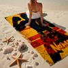 Custom Name Ultra-Soft Beach Towel with boxing Theme,Ideal for Pool - Camping, Diving - Perfect Travel Essential, Vibrant Beach Towel.
