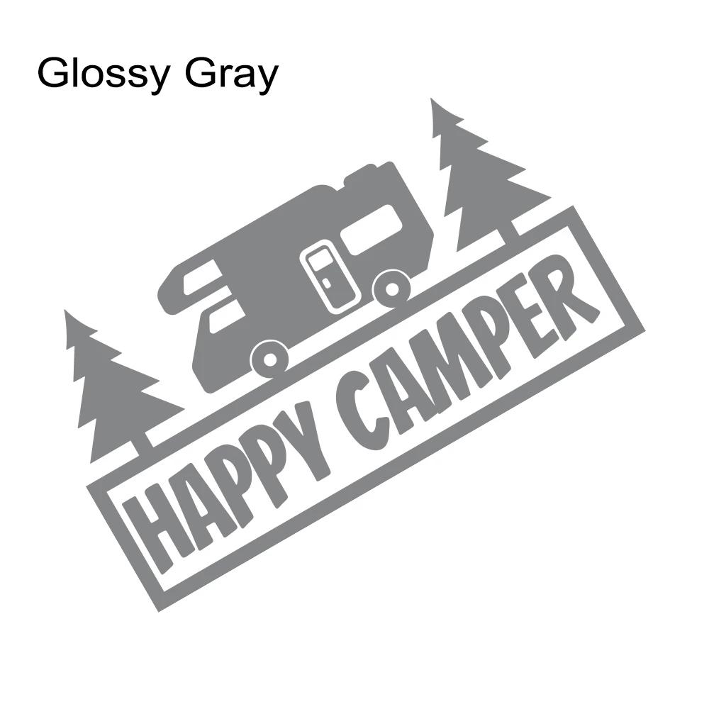 

Car Happy Camper Inspired Design Sticker Van Camping Wall Art Decor Decal Vinyl Cover for RV Motorhome Cargo Tuning Accessories 55x30m&1 Piece