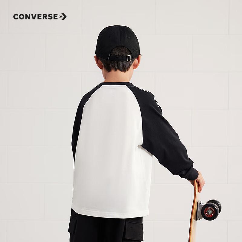 Converse Unisex Kids' Cotton Long-Sleeve T-Shirt
