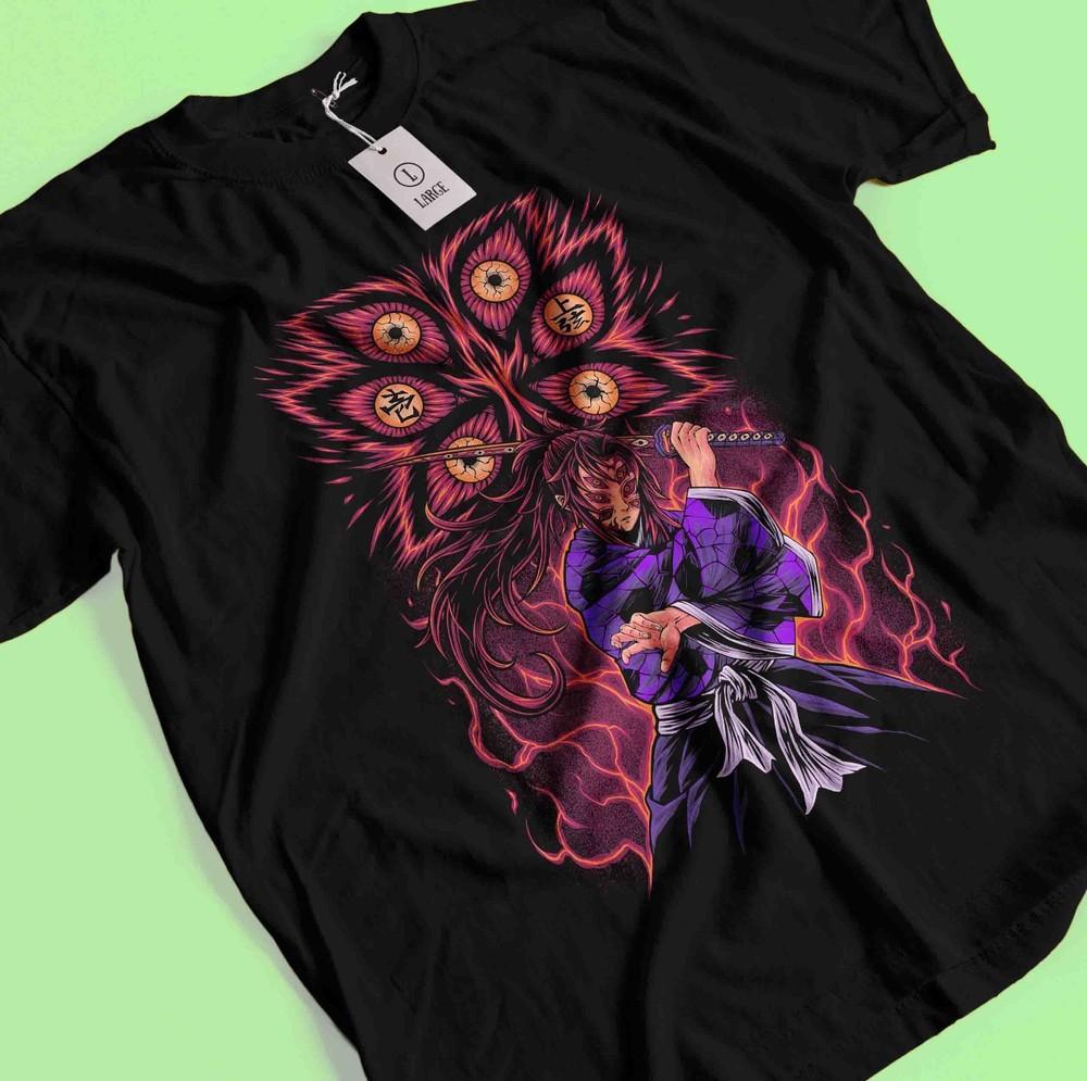 Demon Slayer Shirt Kokushibo Upper Moon 1 Tshirt Zenitsu T-Shirt Muzan Tanjiro
