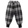 Boys and Girls Lamb Fleece Pants Plus Velvet Thickening, Big Children's One-piece Fleece Plaid Pants, Children's Winter Warm Pants