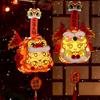 Chinese Style Portable Rabbit Lantern Handmade Handheld Rabbit Lantern  School Project