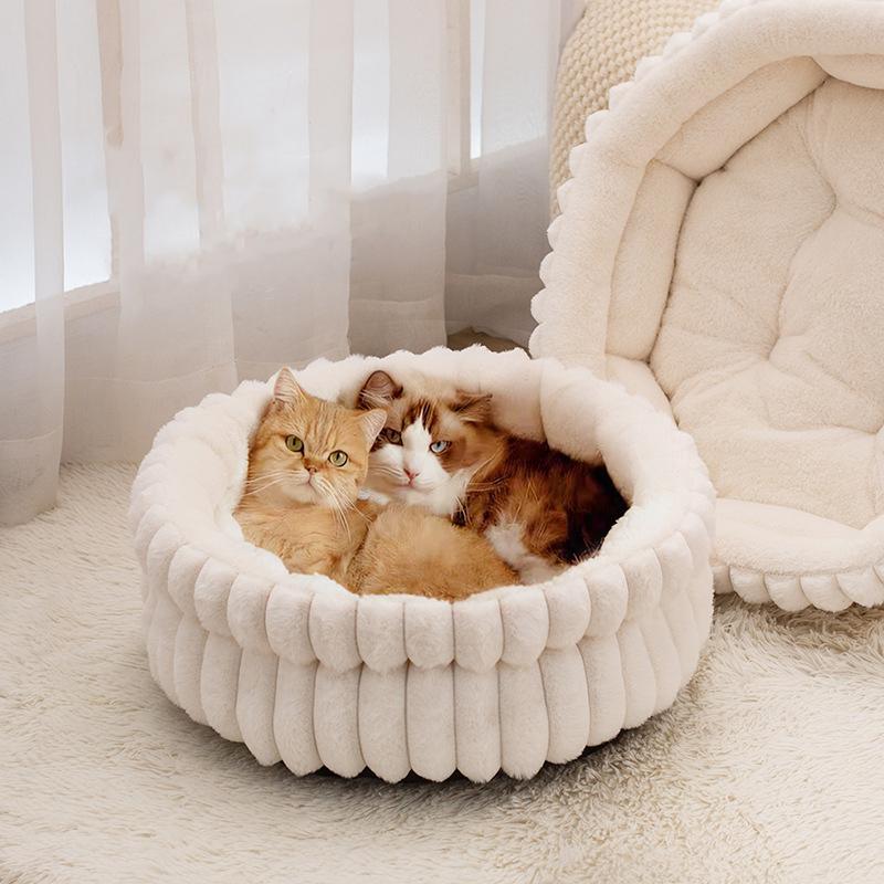 Thickened Moisture Resistant Pet Bed Winter Thermal Insulation Cat Dog House Washable Removable Cover Pet Mat Durable Small Pet Cushion