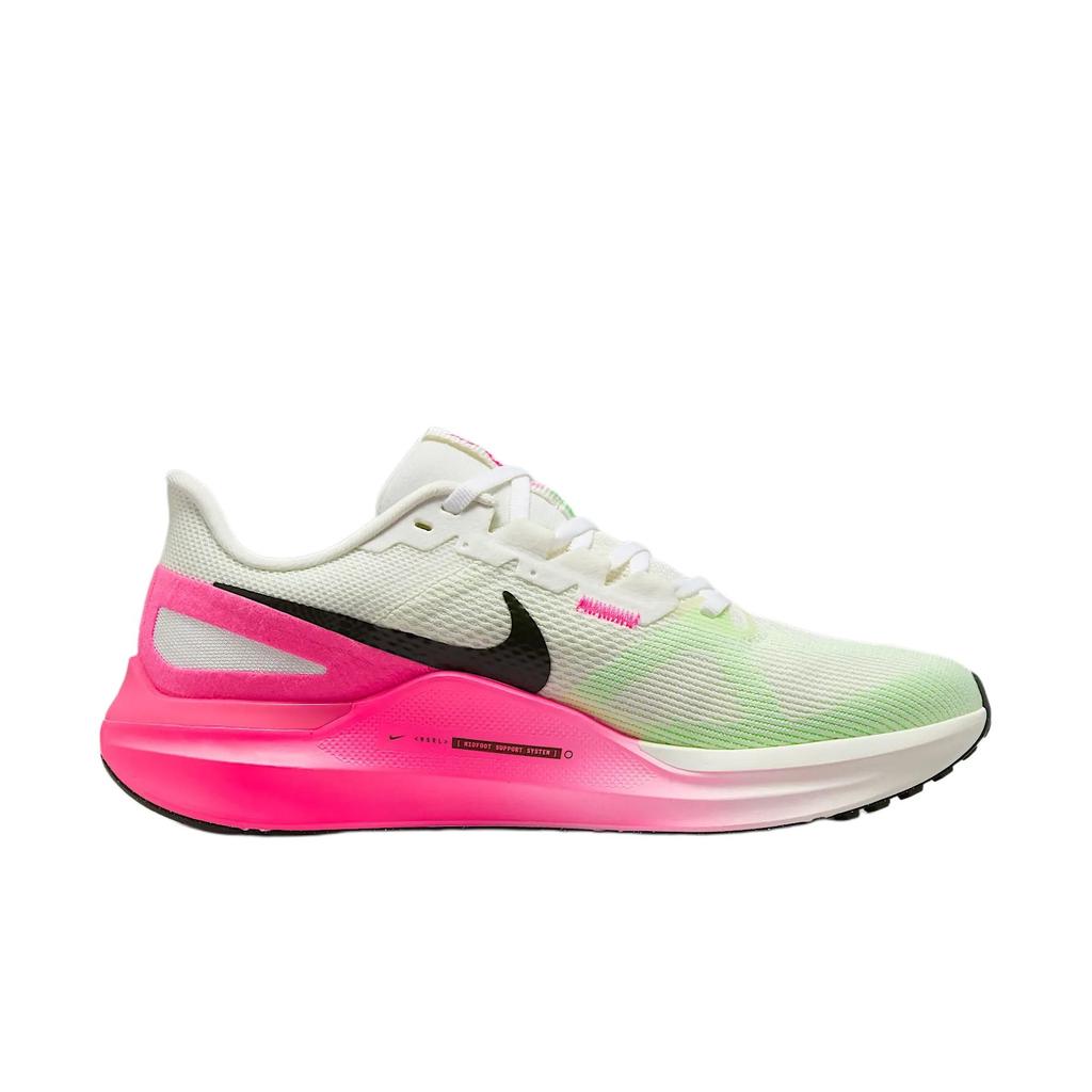 Nike Air Zoom Structure 25 Sail Hyper Pink Damesneakers Krem Lysende-Karmosinrød Sequoia IB7452-100