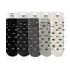 5/10 Pairs Casual Spring Autumn Bone Free Socks for Women with Lace and Bow Mid Calf Socks JK Lolita Sweet and Versatile Cotton Pile Socks