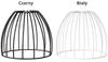 Metal Lamp Shade for E27 Loft Lamps Round Wire