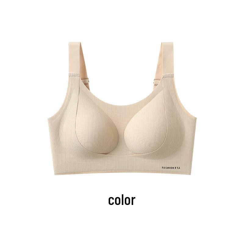 Women's Seamless Lift-Up Sports Bra: Small Chest Support, Wireless, Anti-Sagging, Comfortable, Side Support