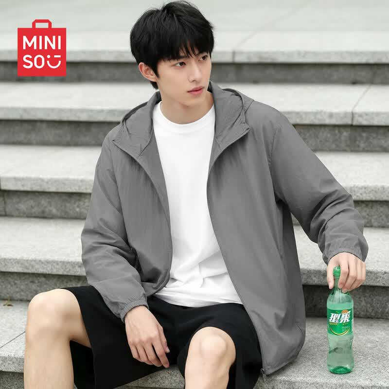 MINISO Men's Hooded Ice Silk Sun Protection Jacket