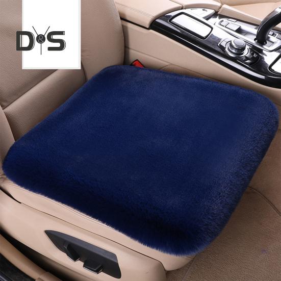 Thickened Plush Car Seat Cushion Set Anti-Slip Design Moisture-Wicking Easy Installation Soft Fluffy Front Back Seat Covers