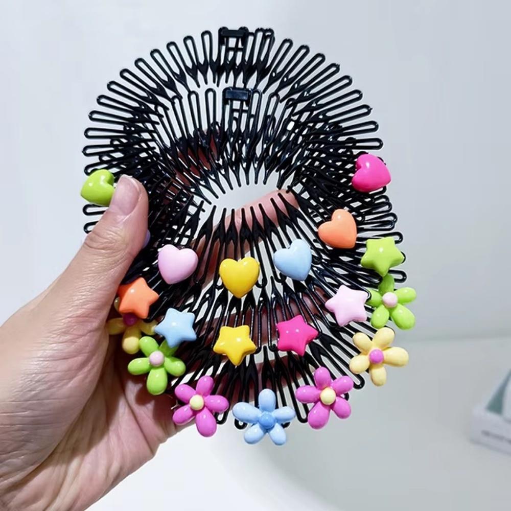 3 Pezzi Bambini Y2k Stella Colorato Pettine per Capelli Cerchietto Rotto Fermagli per Capelli Coniglietto Cuore Carino Copricapo Principessa Ragazze Accessori per Capelli