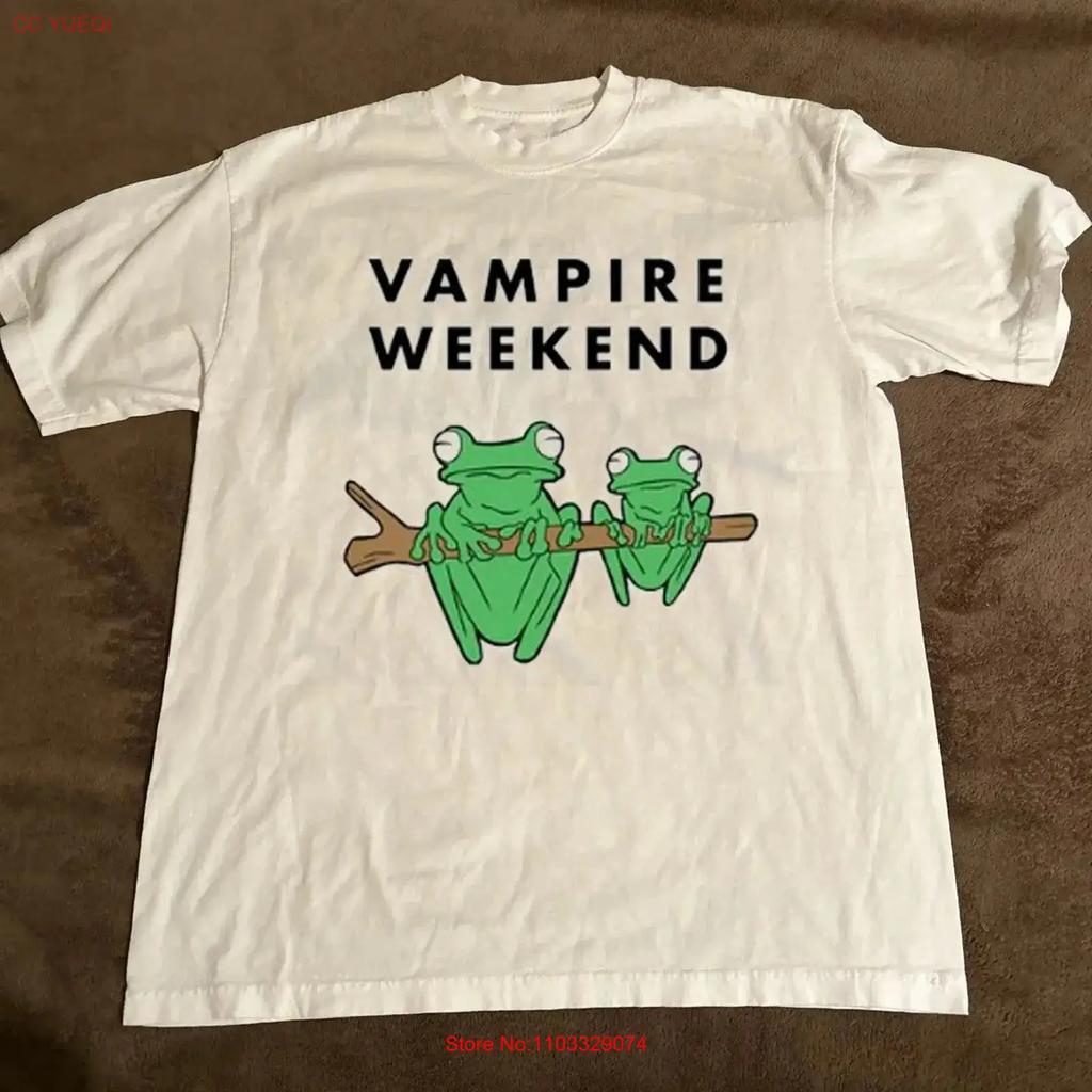 Vampire Weekend Band Frog T Shirt Concert S To 5XL CS109 Vintage Washed Unisex Stylish Graphic Stretched Slightly Fashion