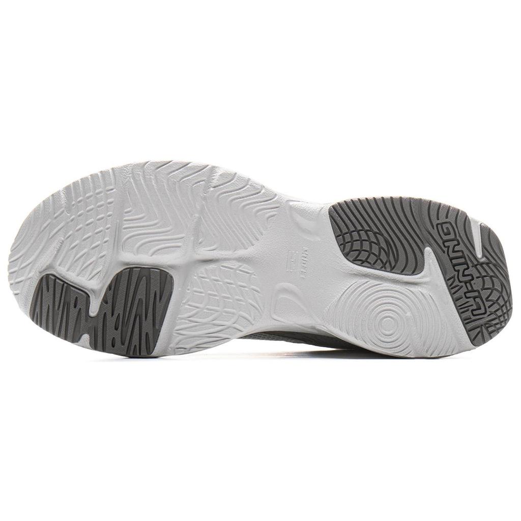 Li Ning Shooting Stars 2K Cushioning Slip Resistant Abrasion Resistant Support Low Top Chunky Sneakers Men's Gray AGCU329-3