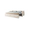 Lit De Jour - MUVOE - 90x200 Cm - Beige - Lit Escamotable - 2 Tiroirs De Rangement