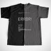COOLMIND 100% Cotton Short Sleeve Error Print Funny Men T Shirt Casual Loose Men Tshirt o-neck Summer t-shirt Male Men Tee Shirt