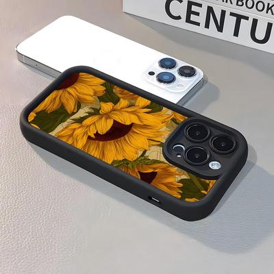 Beautiful Sunflower Phone Case For IPhone 17 Pro Max 15 Pro 16 14 Plus 12 13 Mini 11 Pro Shockproof Soft Cover