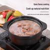 Hliněný hrnec odolný vůči vysokým teplotám pro nudle, zapékaná jídla a polévky – Ideální pro vaření na otevřeném ohni, pikantní hotpot a kaše.