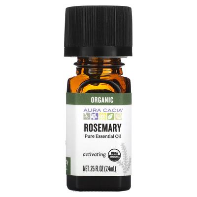 Pure Essential Oil, Organic Rosemary, 7.4 Ml (0.25 Fl Oz)