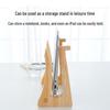 Solid Wood Vertical Laptop Stand with Cooling and Desktop Storage