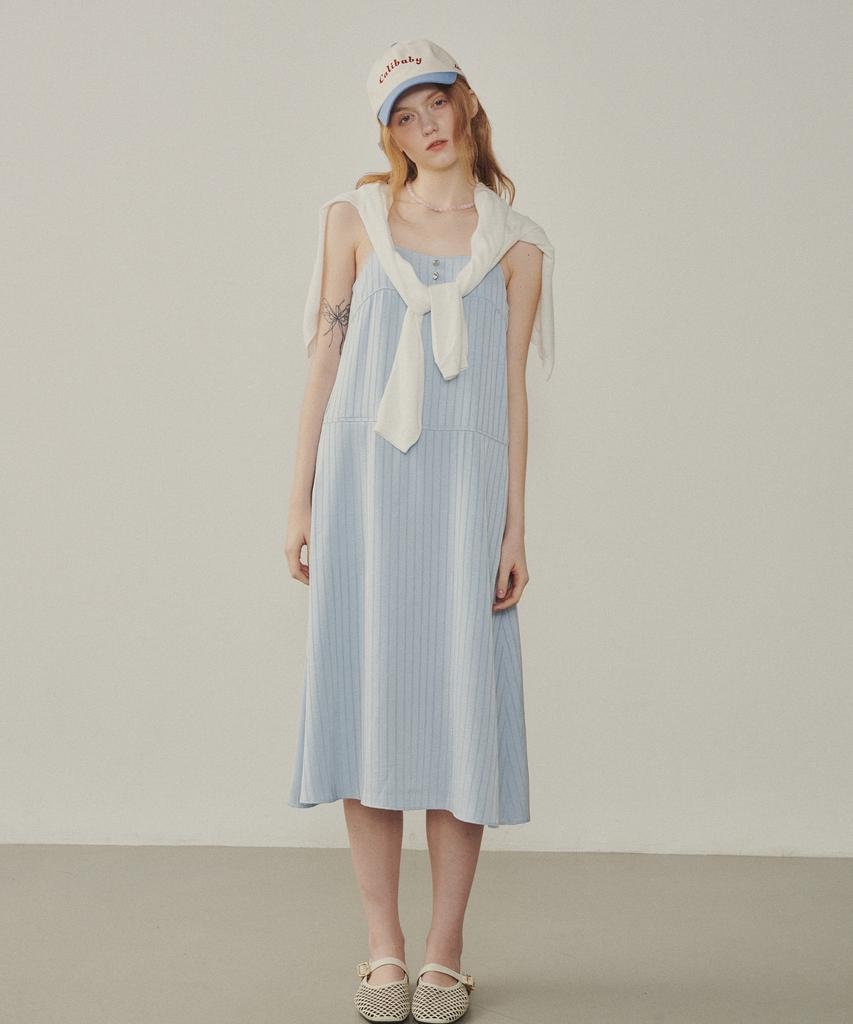 Melly And Rose Santa Monica Satin Dress (315301)_Blue