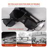 CRS1 Leather Car Sun Visor Glasses Case Card Ticket Pen Buckle Clip For Mercedes Benz CLK GLC W212 C200 C300 W203 W204 W205 W169 W176