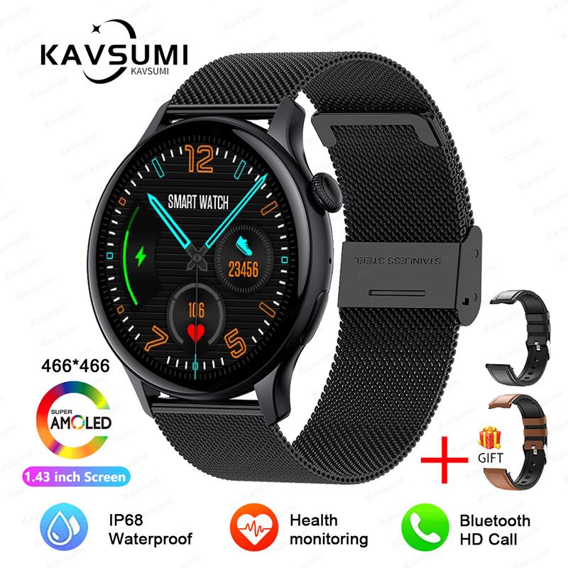 2025 NFC Smart Watch Amoled HD GPS Track Sports Heart Rate Bluetooth Call Waterproof Ladies Women Smartwatch For Women's Gift