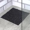 Anti-slip Bathroom Shower Mat for Square Black Cabin
