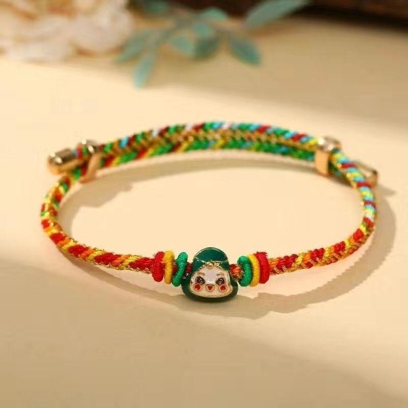 

Colorful Rope Handmade Woven Zongzi Festival Bracelet New Ethnic Red Rope Adult Children s Hand Rope