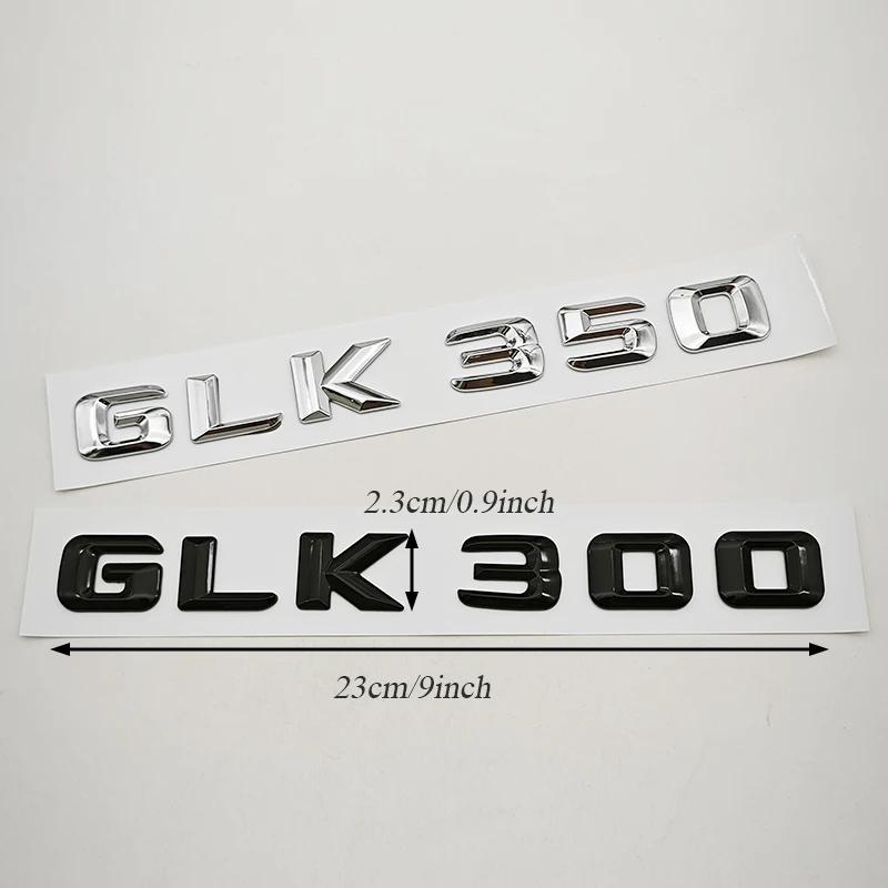 3D ABS Car Letters Logo GLK220 GLK300 GLK350 Badge Rear Trunk Sticker For Mercedes Benz GLK220 GLK300 GLK350 X204 Accessories