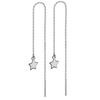 MinaMaMa Stainless Steel Long Thin Chain Tassel Ball Star Butterfly Drop Earring For Woman Threader Earrings Fashion Jewelry
