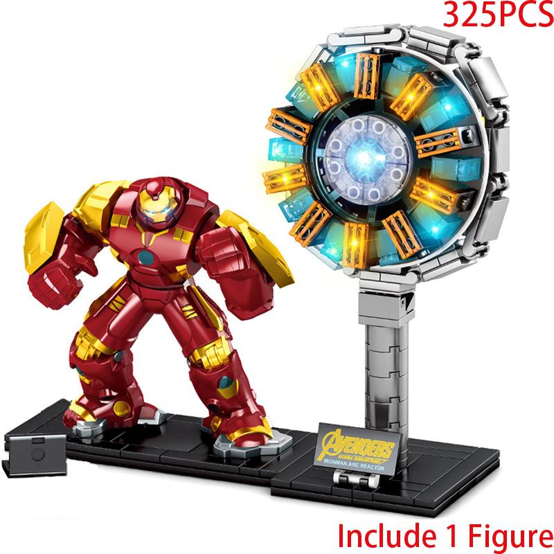 Superheroes Avengers Iron Man Hulkbuster Steel Mecha Action Figures Building Blocks Classic Movie Model Bricks Toys For Kid Gift