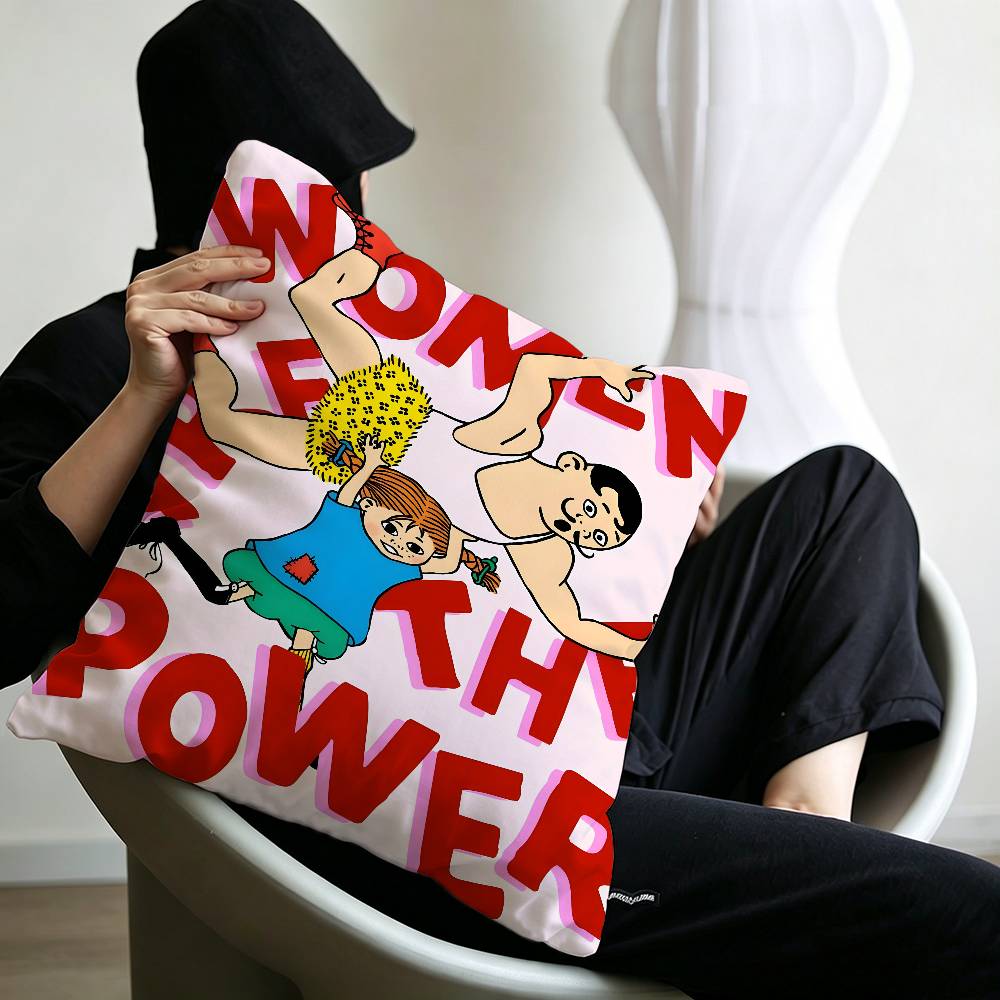 pPippi Longstocking Pillow Cover Design cushion Cover decor Holiday Decorati