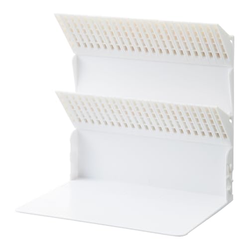LIHIT LAB Book Stand Bookend (A4 size, White, A3577-0) - Books that won't tip over even with just one book.