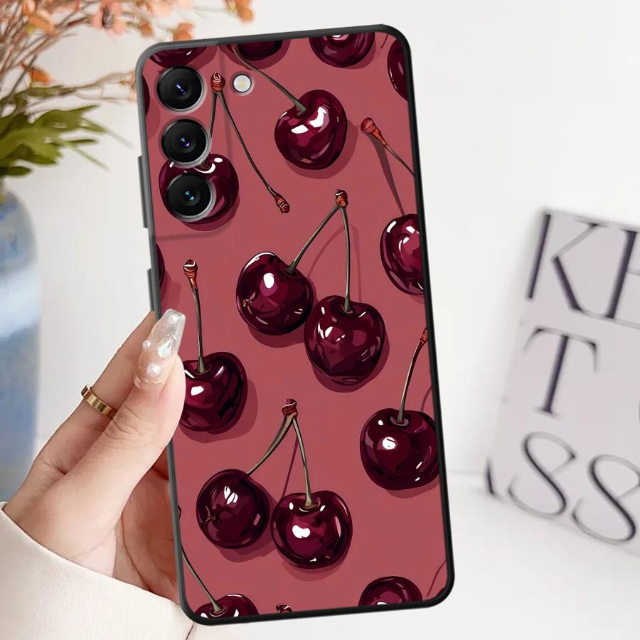 Cherry Pattern Phone Cover Case for Samsung Galaxy A52 A36 A23 A53 A35 A32 A25 A71 A22 A55 A41 A26 A72 A73 A51 A24