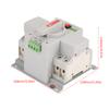 1pc Automatic Transfer Switch 220V 63A 2P Mini Dual Power Automatic Transfer Switch Circuit Breaker